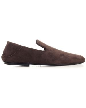 Bottega Veneta "Adamo" Foldable Slipper - Brown