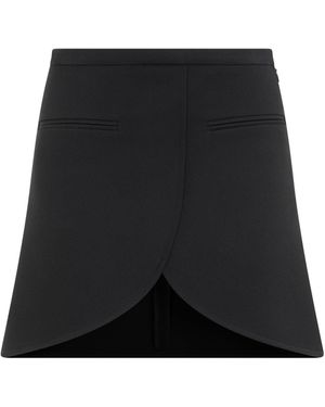Courreges Ellipse Twill Mini Skirt - Black