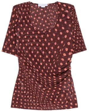 Stella McCartney Polka Dot Top - Red