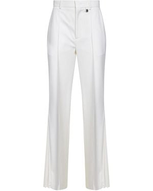 GIUSEPPE DI MORABITO Virgin Wool Flared Pants - White
