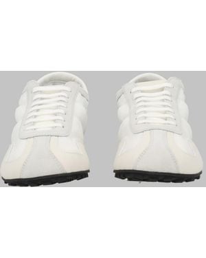 Balmain Sneakers Racing Low Polyester Sneakers - White