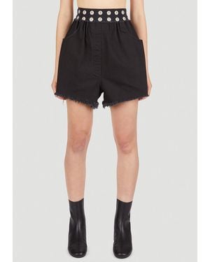 Raf Simons Eyelet Shorts - Black