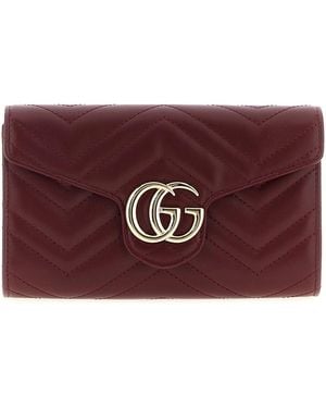 Gucci 'Gg Marmont' Wallet On Chain - Purple