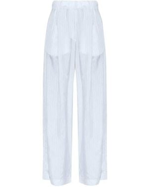 Dries Van Noten Pila Wide-Leg Pants - White