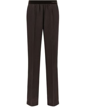 Tom Ford Silk Pants - Black