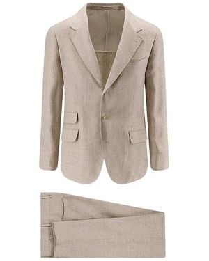 Brunello Cucinelli Neutrals Pants - Natural