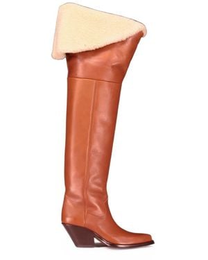 Chloé Chloé Azelan Leather Boots - White