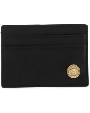 Versace Leather Card Holder - Black