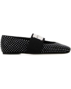 Givenchy Logo Ballet Flats - Black
