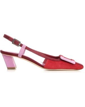 Roger Vivier "Belle Vivier" Slingback Pumps - Red