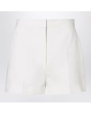 Fendi Linen And Cotton Shorts - White