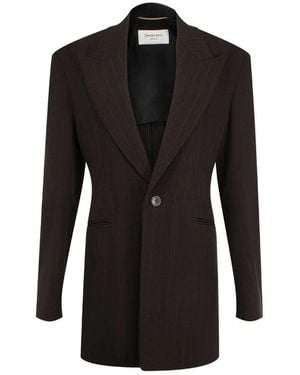Saint Laurent Jackets - Black