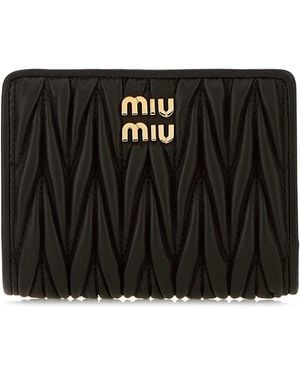 Miu Miu Leather Wallet - Black