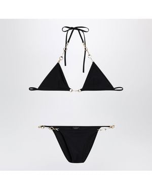 Gucci Stretch Jersey Bikini With Clamp Chain - Black