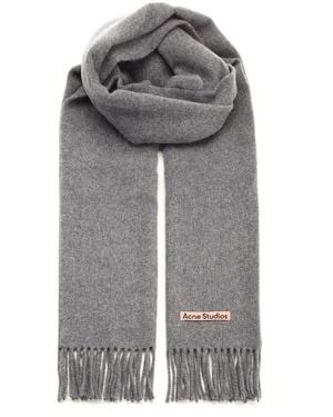 Acne Studios Wool Scarf - Gray