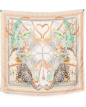Ferragamo Printed Silk Foulard - Multicolor