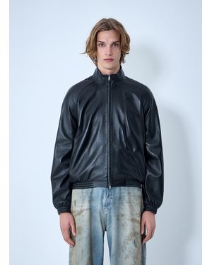 Acne Studios Leather Jacket - Blue