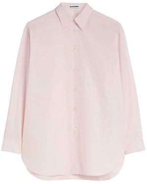 Jil Sander Lightweight Cotton Poplin Shirt - Pink