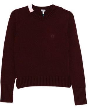 Loewe Cashmere Crewneck Sweater - Purple