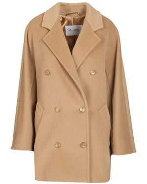 Max Mara Madame Short Coat - Natural