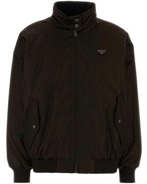 Prada Re-Nylon Bomber Jacket - Black