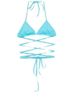 Loewe Triangle Bikini Top - Blue
