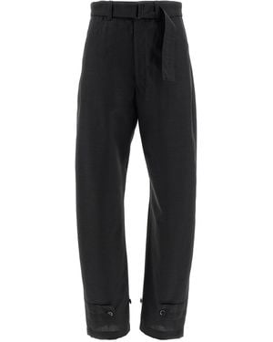 Lemaire 'Curved Tailored' Pants - Black