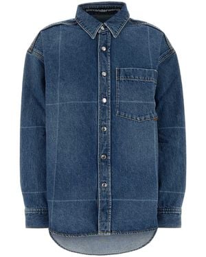 Alexander Wang Denim Oversize Shirt - Blue