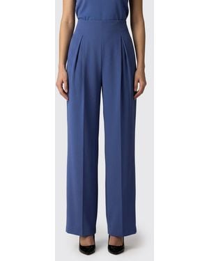 Max Mara Pure Pure Stretch Silk Palazzo Pants Max Mara - Blue