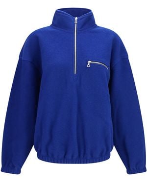 Rier Polar High-Neck Zip Jacket - Blue