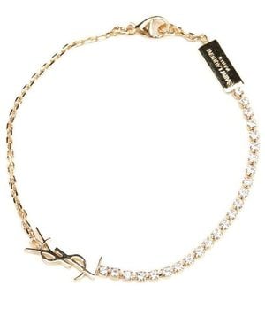 Saint Laurent Monogram Bracelt - Metallic