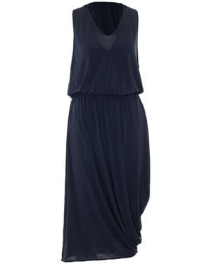 Lemaire Double Layer Draped Dress - Blue