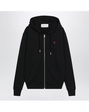 Ami Paris Ami De Coeur Hoodie - Black