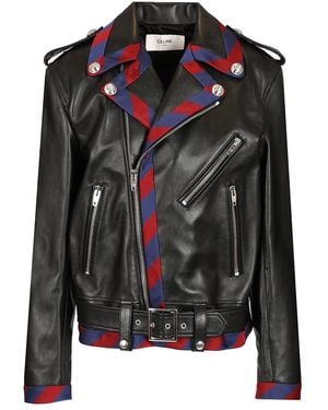 Celine Biker Galon Club Leather - Black
