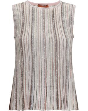 Missoni Sleeveless Ribbed Sequin Top - Multicolor