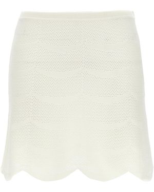 Tom Ford Crochet Mini Skirt - Natural