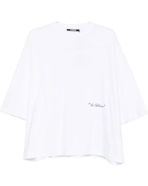 Jacquemus Le Palmier Cotton T-Shirt - White