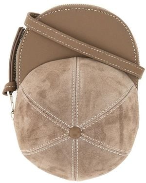 ★J W ANDERSON★ Nano Cap Cross Bag Natural Pecan HB0232FA01 MINI CAP BAG - LEATHER CROSSBODY BAG – JW Anderson