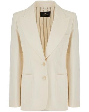 Etro Clothing Blazers & Gilets - White