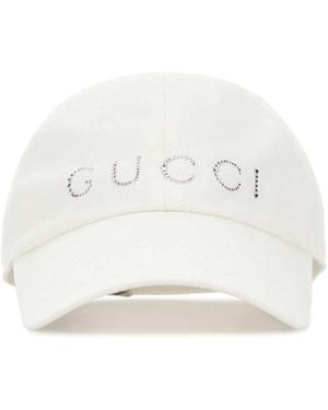 Gucci Cotton Baseball Cap - White
