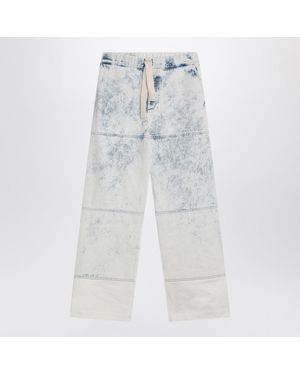 Dries Van Noten Light Jeans With Drawstring - Blue