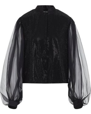 Giorgio Armani Printed Embroidered Shirt - Black