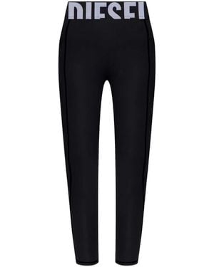 DIESEL Adeline Leggings With Logo - Blue