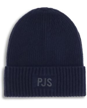 Parajumpers Ribbed Beanie Hat - Blue