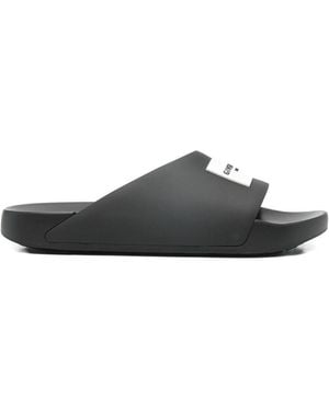 Givenchy Asymmetric Rubber Sandals - White