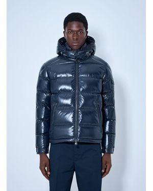 Moncler Maya Hooded Short Down Jacket - Blue