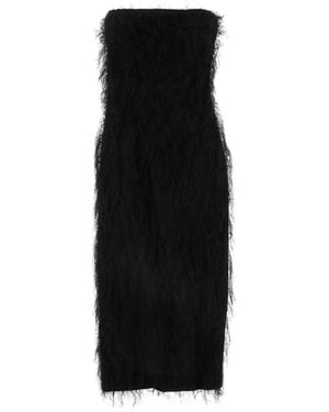 Ferragamo Off-The-Shoulder Dress - Black