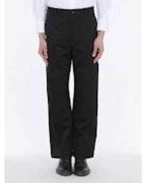 Thom Browne Wide Leg Chap Painter Pants - Black
