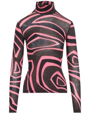 PUCCI Long Sleeve T-Shirt - Red