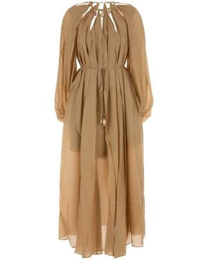 Zimmermann Silk Mahon Long Dress - Natural